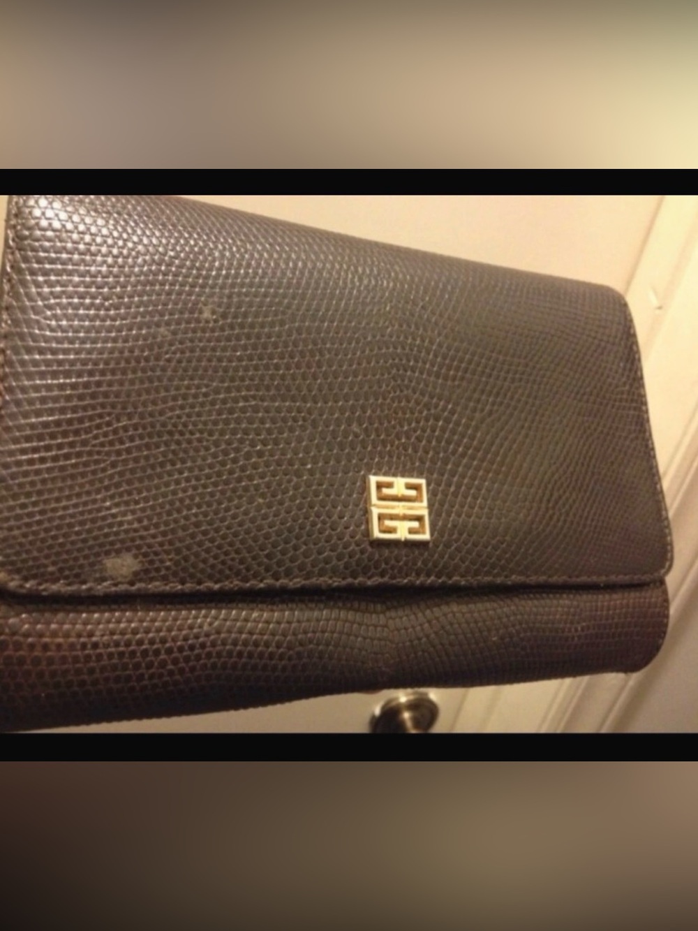 Brown Leather Givenchy Clutch Ourse